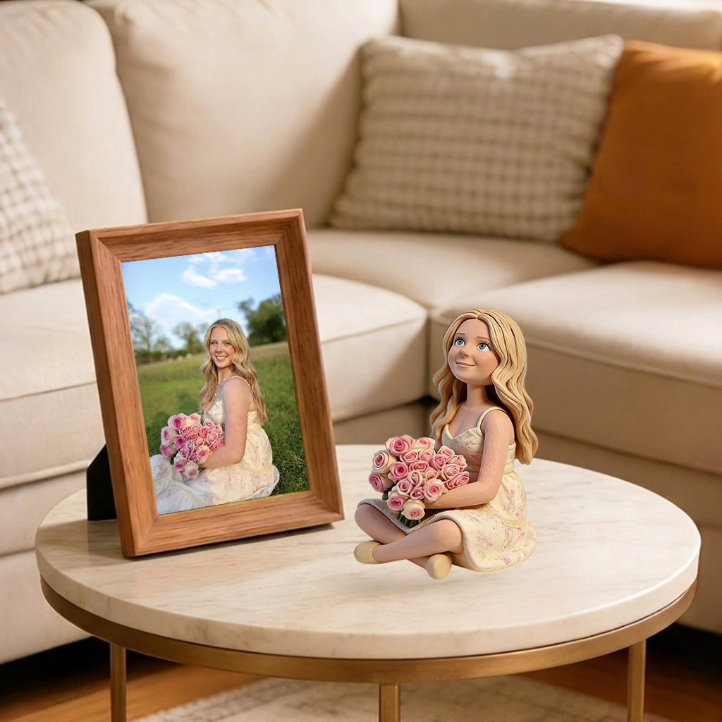 Photo Personnalisée - Figurine 3D Premium de Jardinage