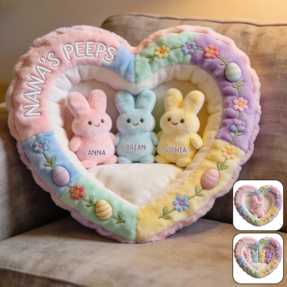 Cadeau idéal pour maman ou grand-mère : coussin personnalisé en fausse fourrure en forme de grand-mère