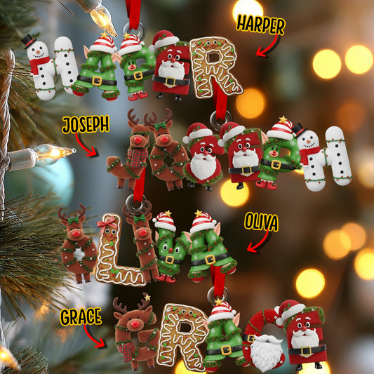 Weihnachtsalphabet – Personalisierter Weihnachtsschmuck in individueller Form