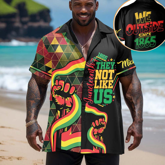 Free-ish They Not Like Us - Personalized Juneteenth Hawaiian Shirt