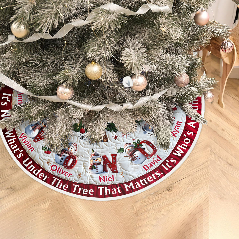 Ce n'est pas ce qu'il y a sous le sapin qui compte - Jupe de sapin personnalisée