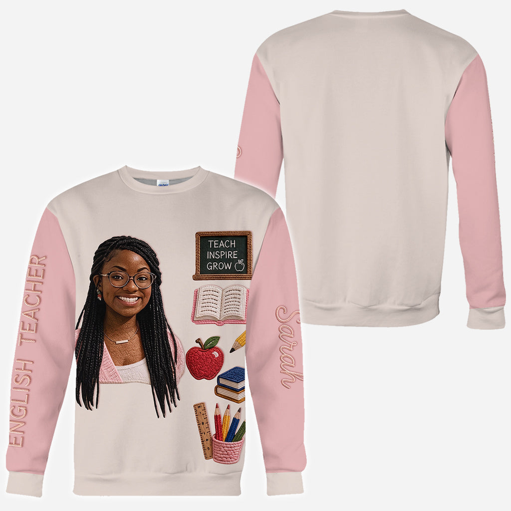 Gift For Teacher - Personalized Teacher All Over Shirt