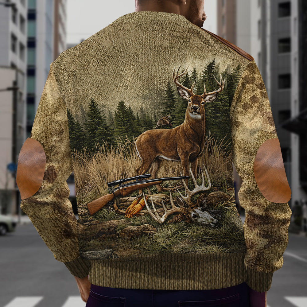 Chasse pour la vie - Sweat-shirt zippé personnalisé pour homme
