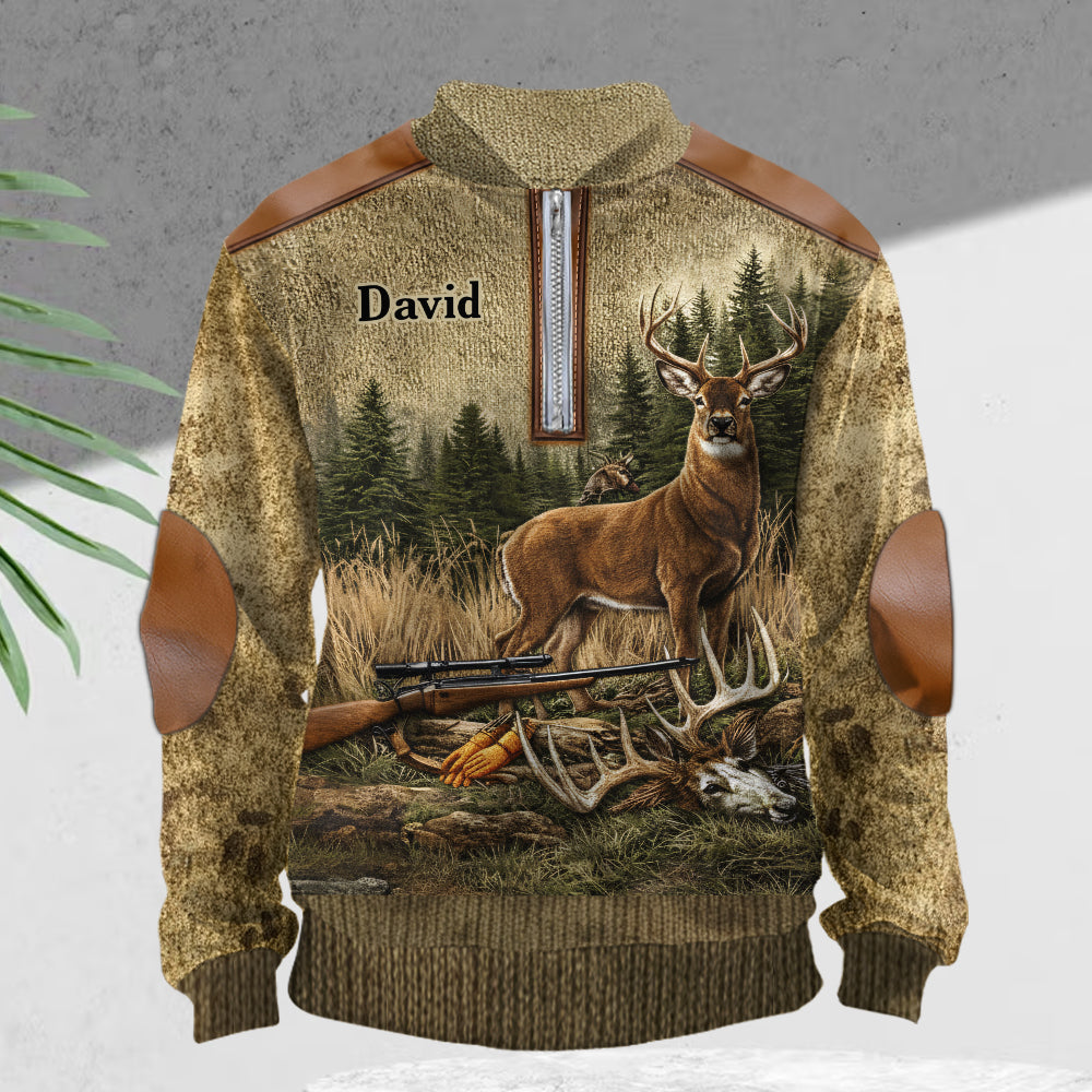 Chasse pour la vie - Sweat-shirt zippé personnalisé pour homme