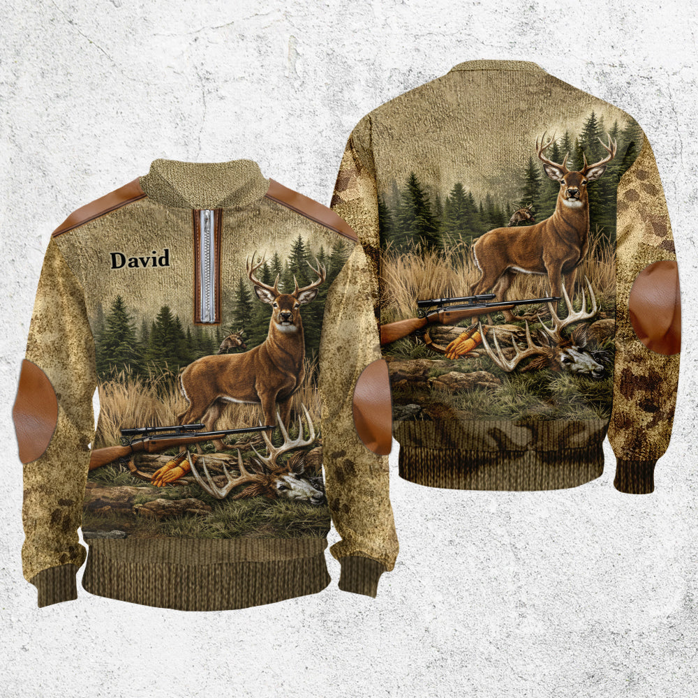 Chasse pour la vie - Sweat-shirt zippé personnalisé pour homme