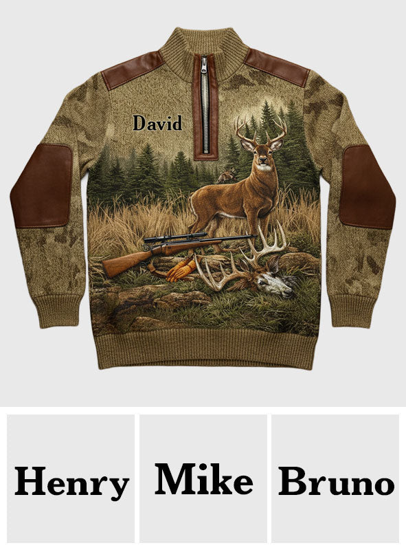 Chasse pour la vie - Sweat-shirt zippé personnalisé pour homme