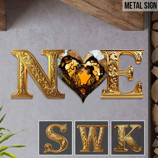 You & Me We Got This - Personalized Couple Cut Metal Sign