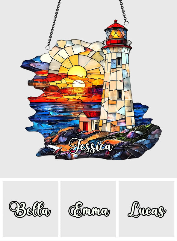 Ocean Radiance - Personalized Sea Lover Window Hanging Suncatcher Ornament