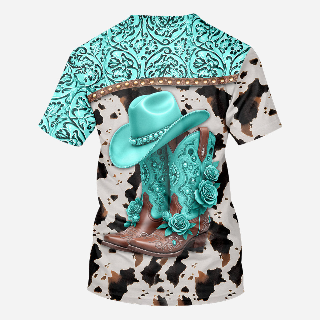 Bottes de cowgirl western - Chemise de cowgirl personnalisée