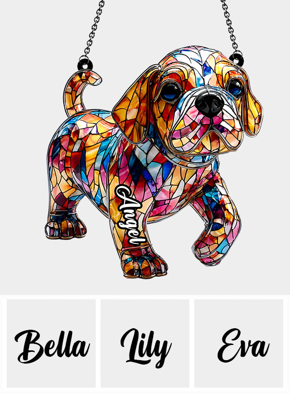 Niedliche Bulldogge – Personalisierter Fensterhänger mit französischer Bulldogge 