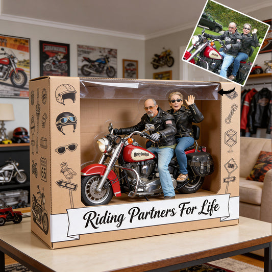 Motorradliebhaber – Personalisierte Acrylplakette in individueller Bikerform