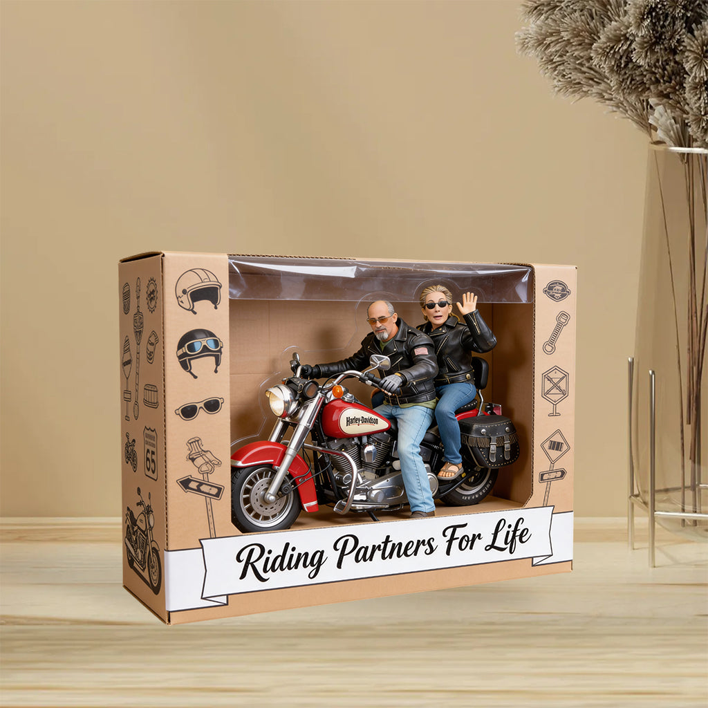 Passionné de moto - Plaque acrylique personnalisée en forme de motard