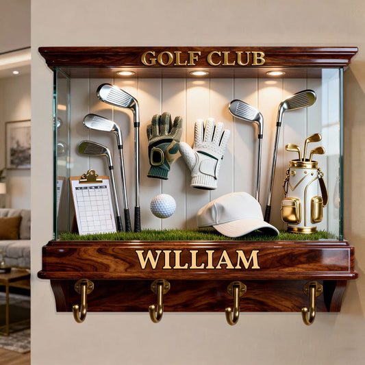 Golfschläger – Personalisierter, individuell geformter Hängeständer