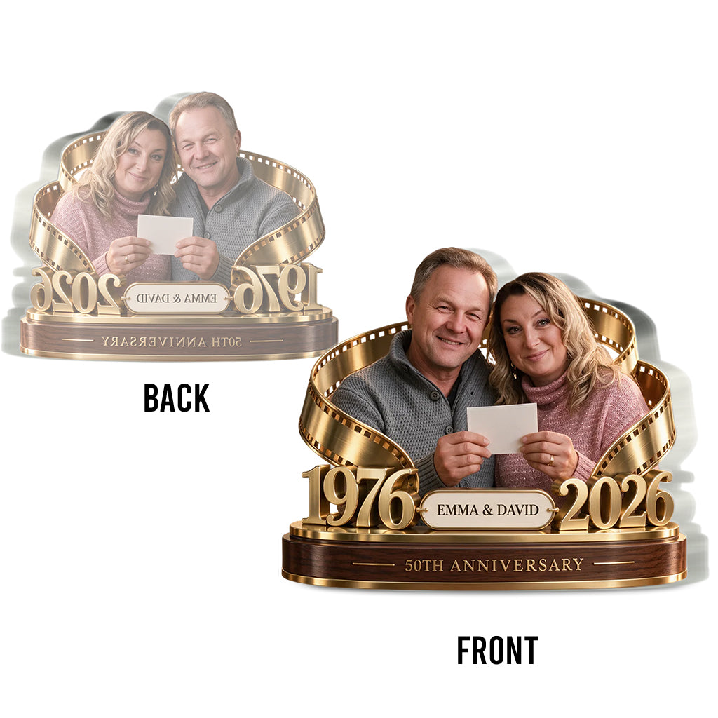 Personalisierte Geschenke für Paare, Romantische Jubiläumsfigur für Ehemann und Ehefrau mit Namen und Datum, Freund Freundinnen Geschenk - Personalisierte Paar Acrylplakette