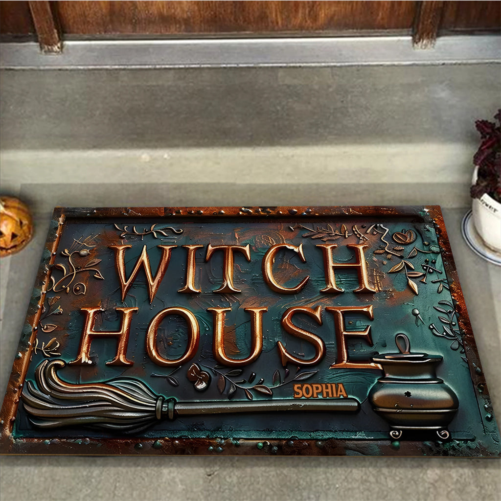 Witch House - Personalized Witch Doormat