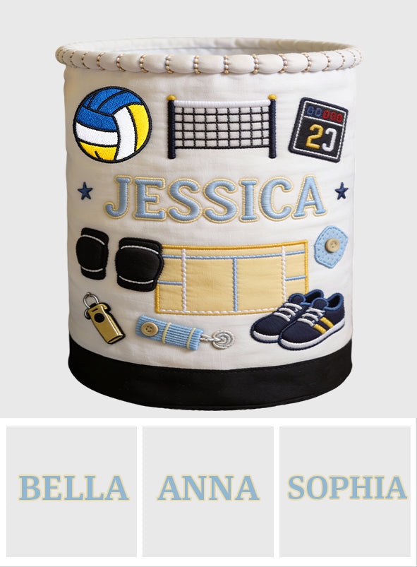 J'adore le volley-ball - Panier de rangement de volley-ball personnalisé