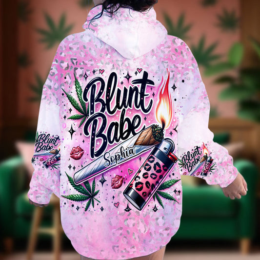 Blunt Babe - T-shirt personnalisé avec motif cannabis intégral
