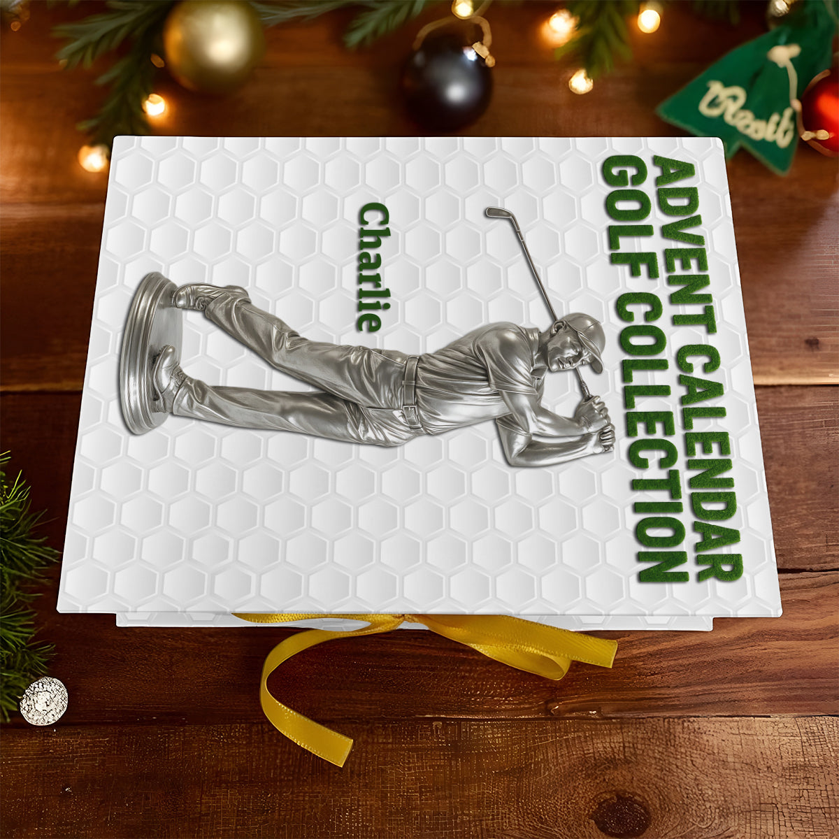 Collection Golf - Calendrier de l'Avent de golf pliable et personnalisé avec décorations