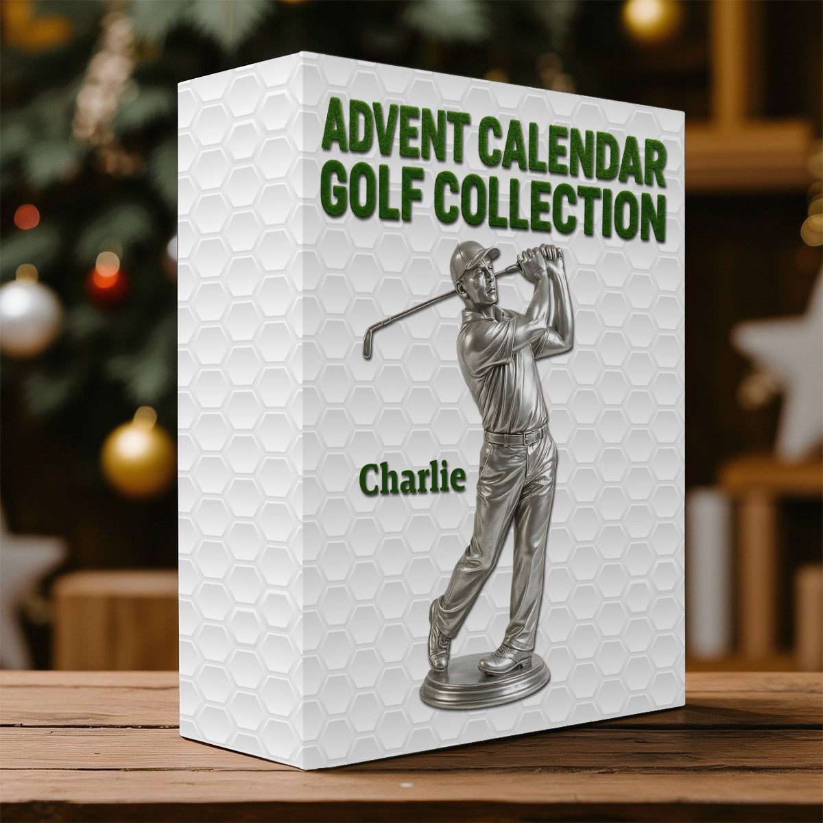 Collection Golf - Calendrier de l'Avent de golf pliable et personnalisé avec décorations