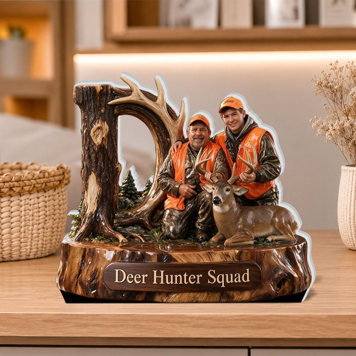 Hunter Gift, Deer Hunting Lover - Personalized Hunting 3D Plaque