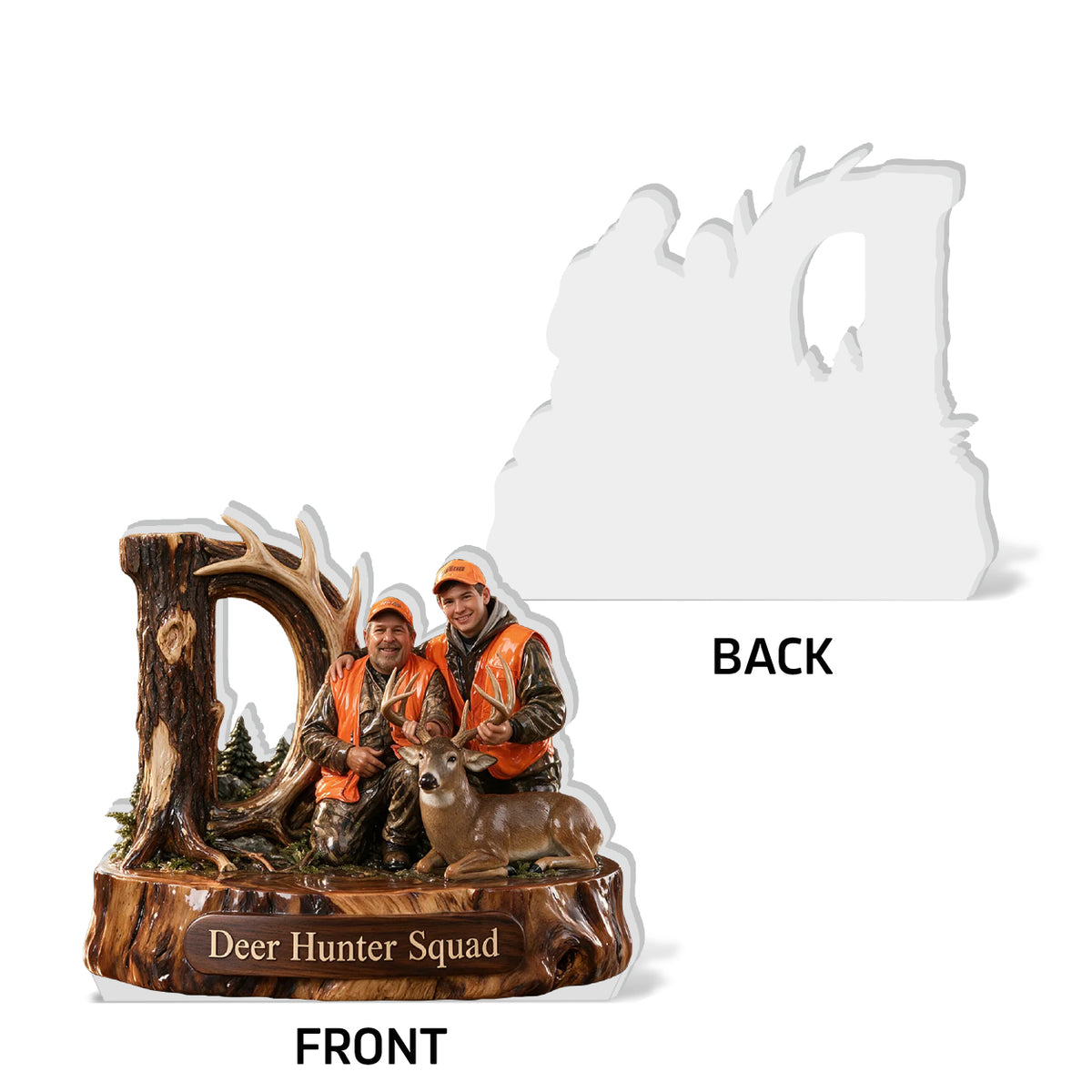 Hunter Gift, Deer Hunting Lover - Personalized Hunting 3D Plaque