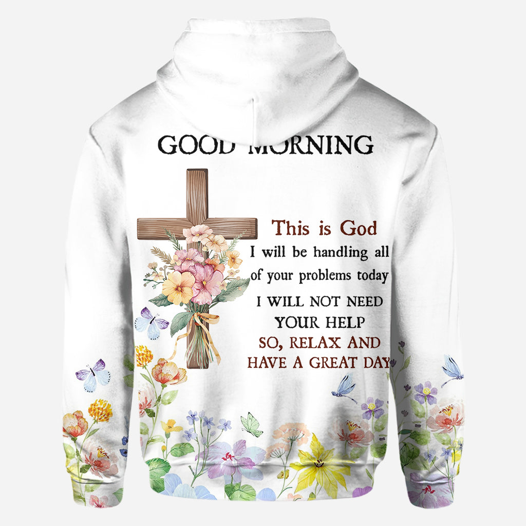 Guten Morgen, hier spricht Gott – Personalisiertes christliches T-Shirt