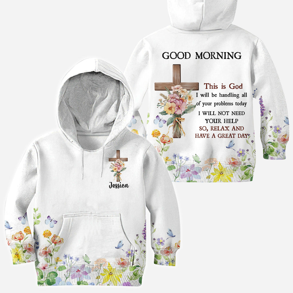 Guten Morgen, hier spricht Gott – Personalisiertes christliches T-Shirt