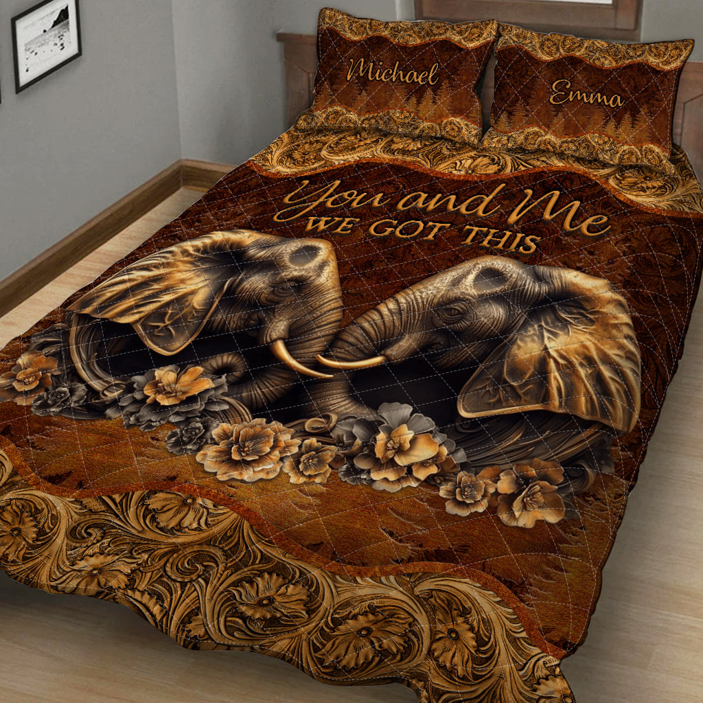 You & Me - Personalized Couple Quilt Set
