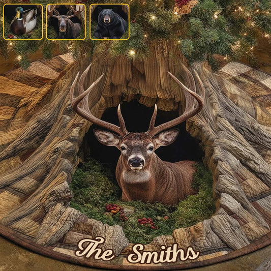 Passionné de chasse - Jupe de sapin personnalisée en forme de chasse