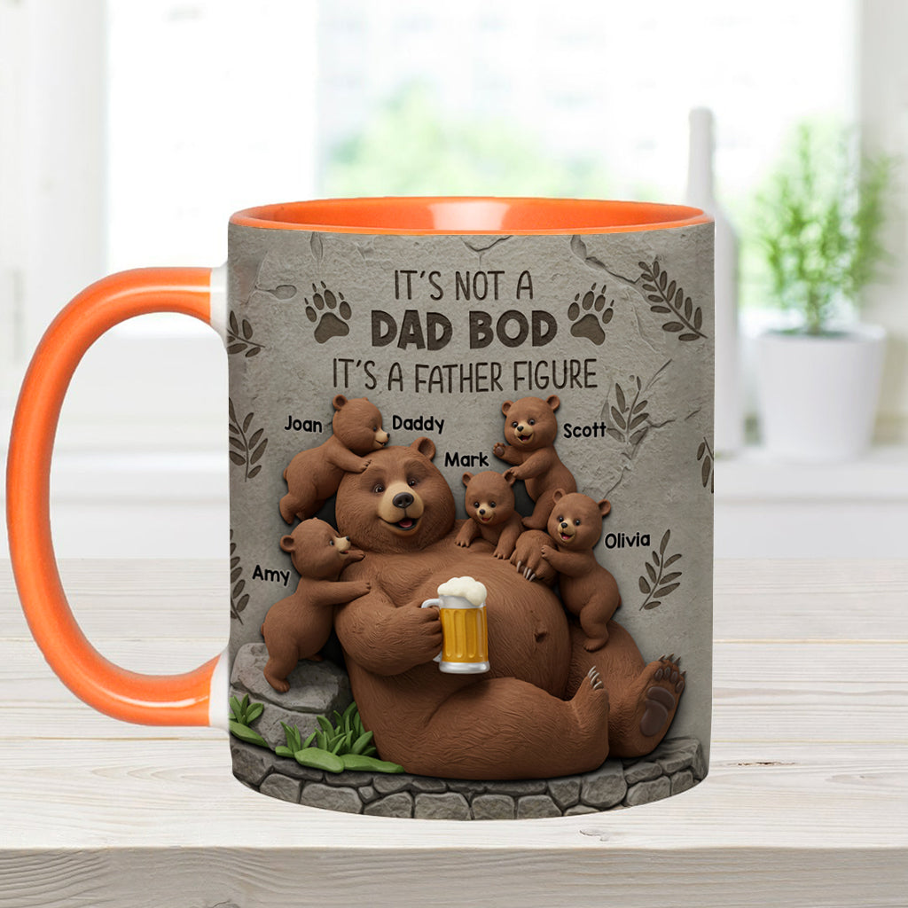 It's Not A Dad Bod - Personalized Father Accent Mug