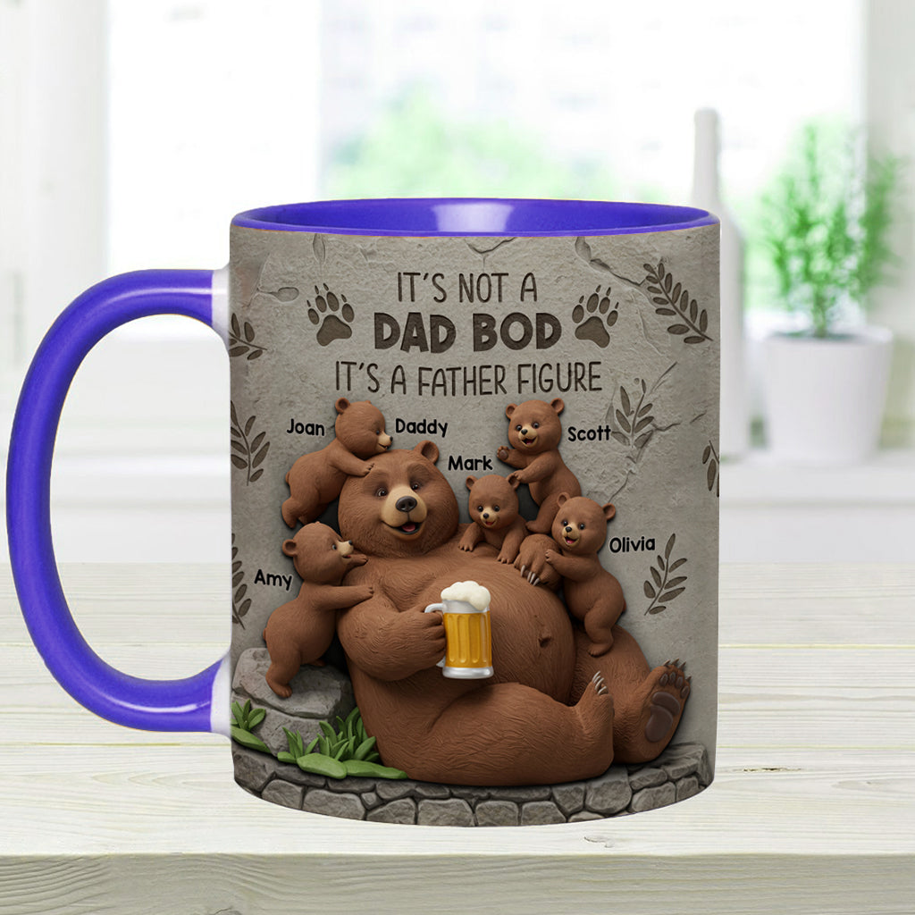 It's Not A Dad Bod - Personalized Father Accent Mug