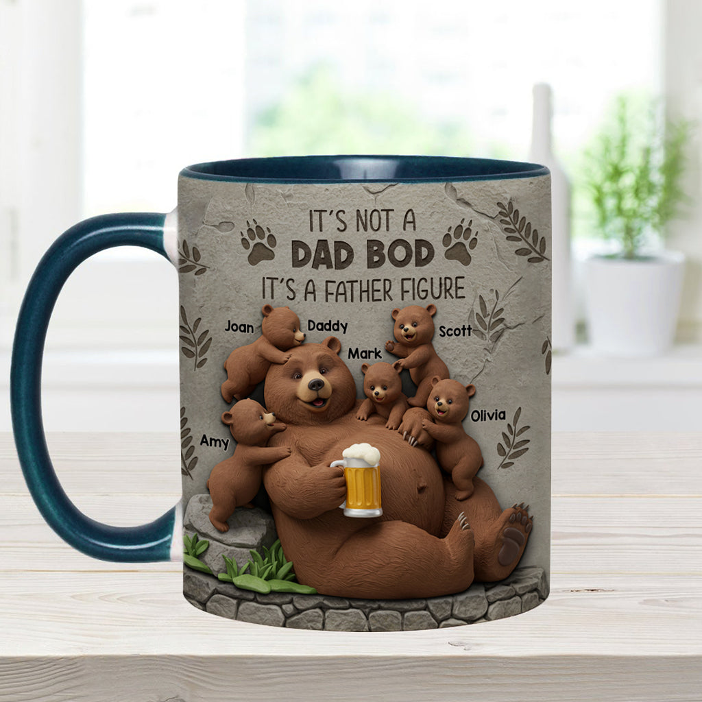 It's Not A Dad Bod - Personalized Father Accent Mug
