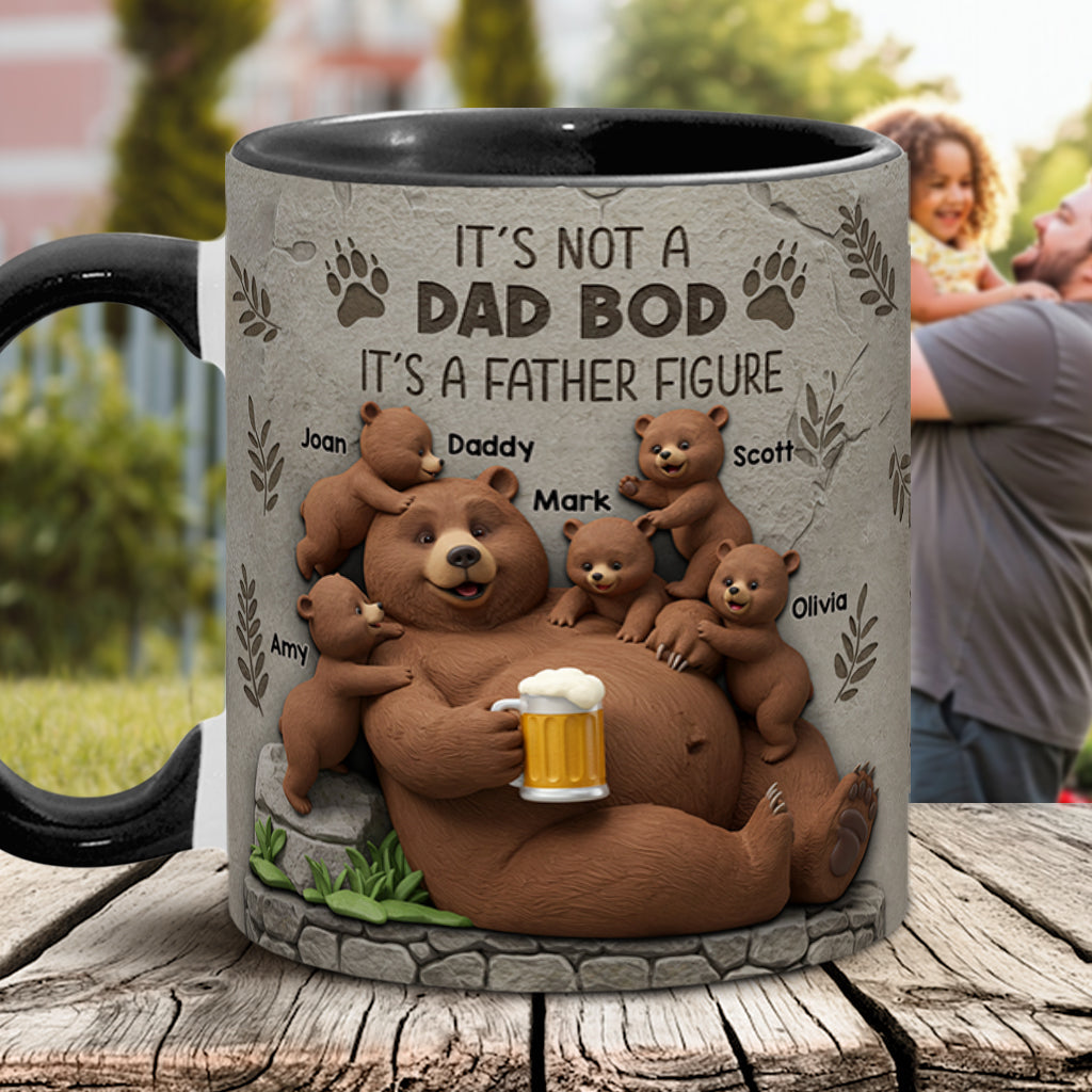 It's Not A Dad Bod - Personalized Father Accent Mug