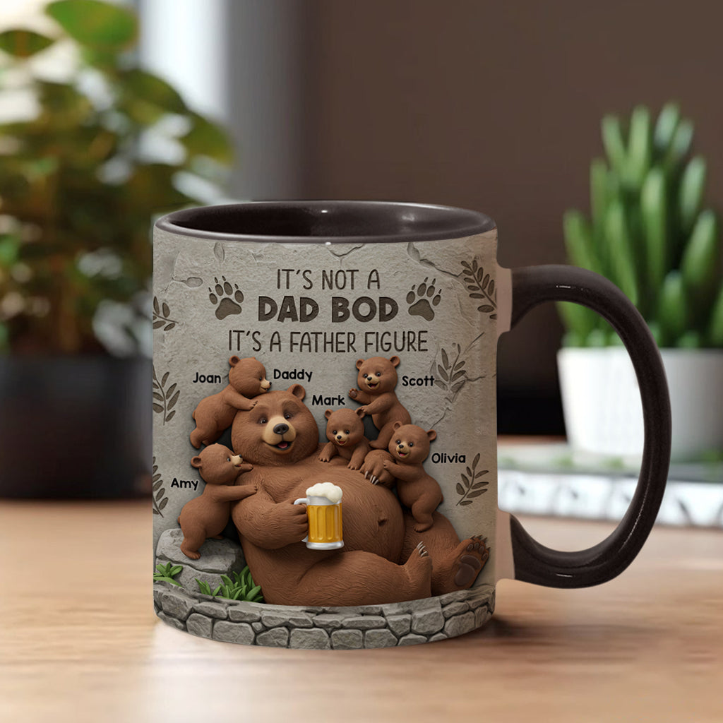 It's Not A Dad Bod - Personalized Father Accent Mug