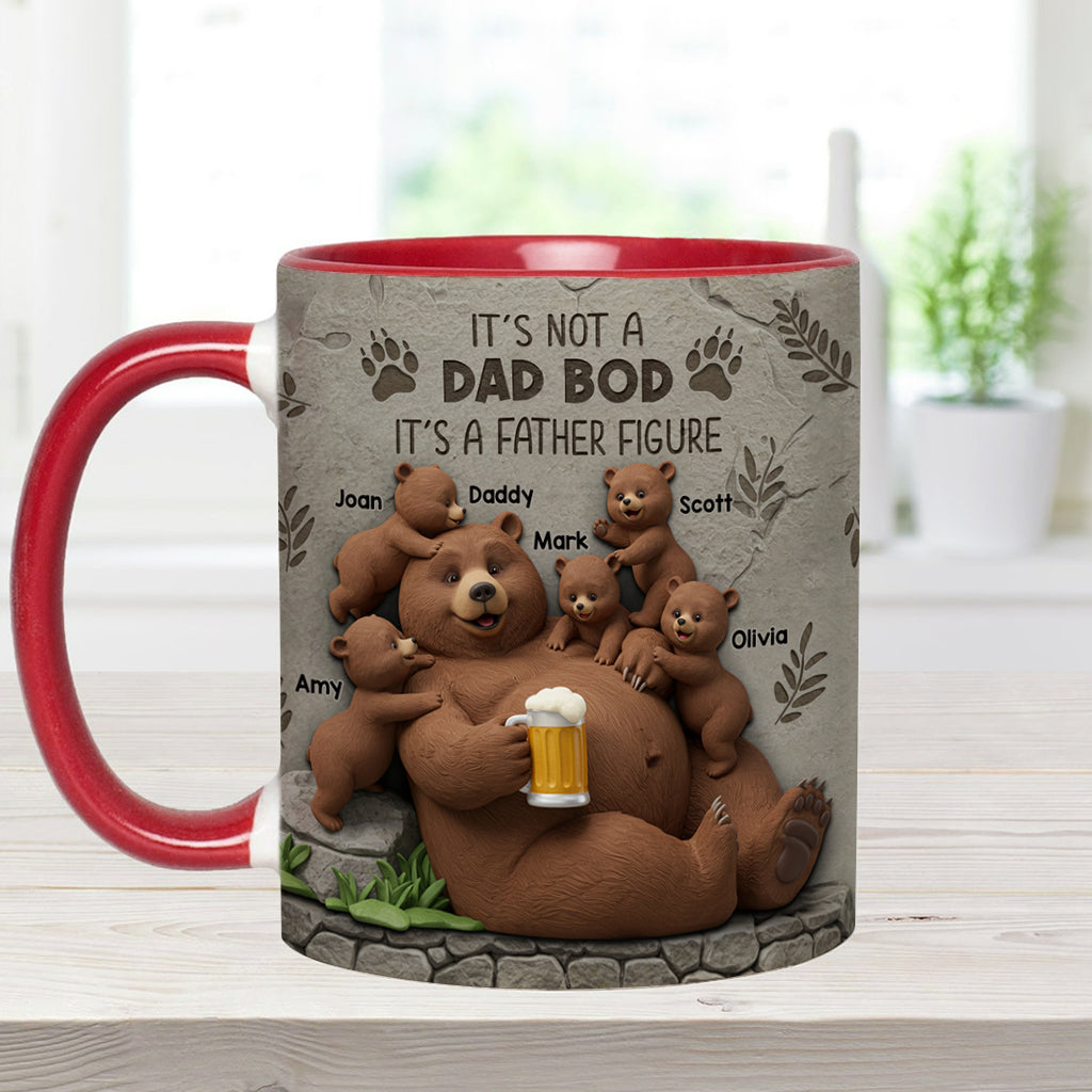 It's Not A Dad Bod - Personalized Father Accent Mug