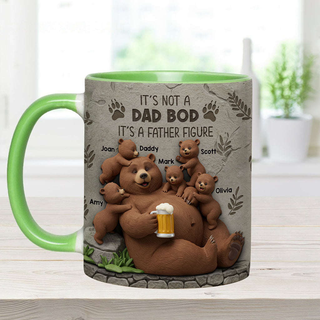It's Not A Dad Bod - Personalized Father Accent Mug