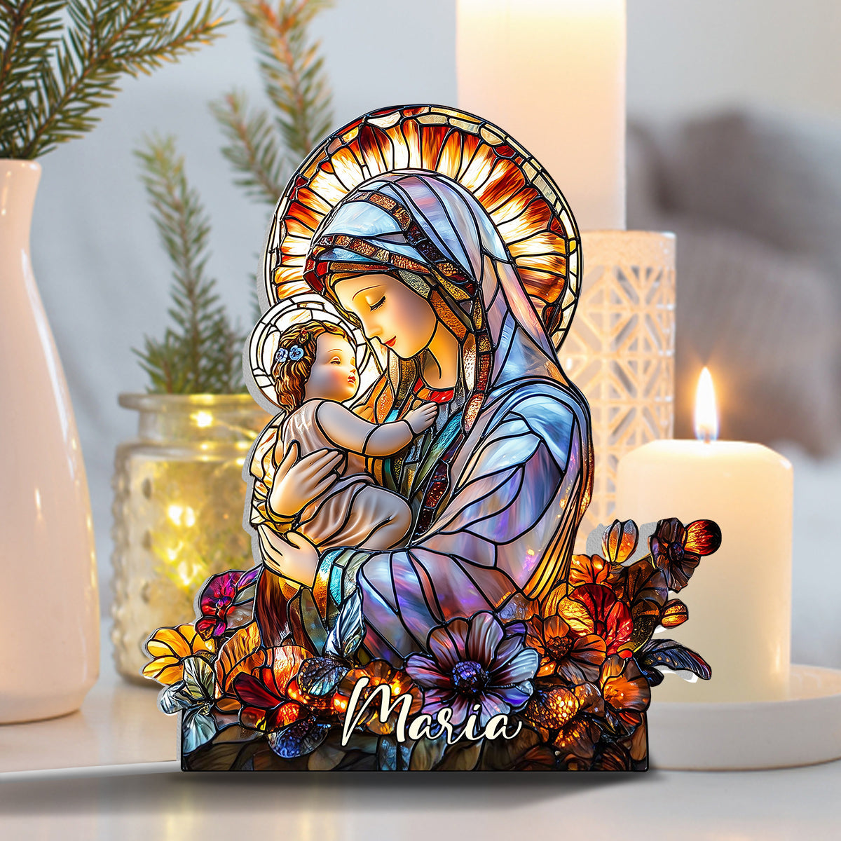 Gläubiger – Personalisierte Leuchtbox in christlicher Form