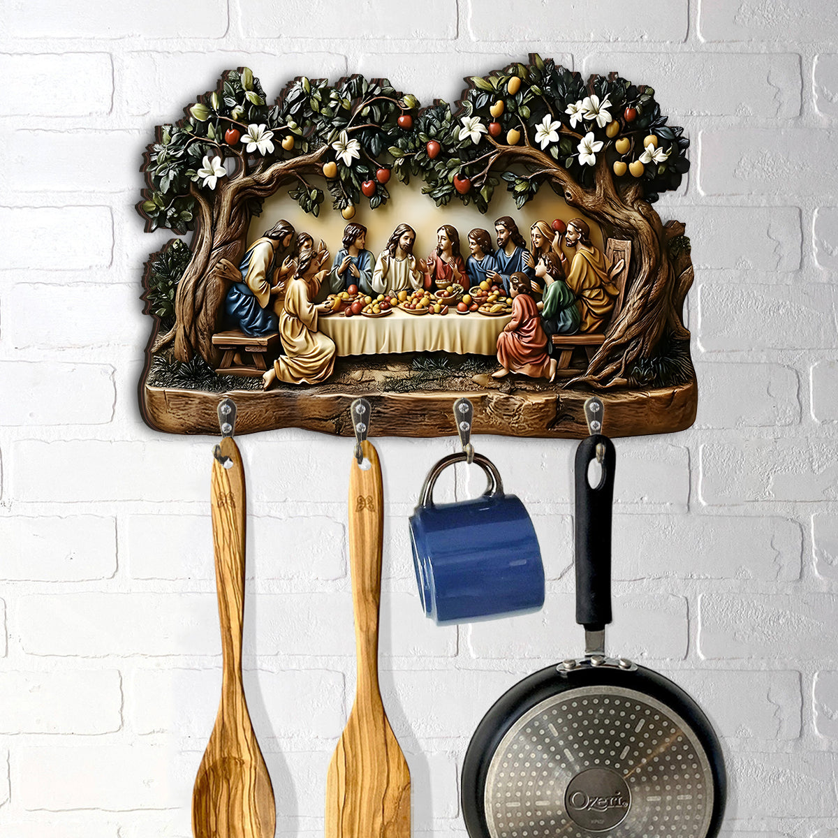 La Cène - Porte-manteau chrétien sur mesure