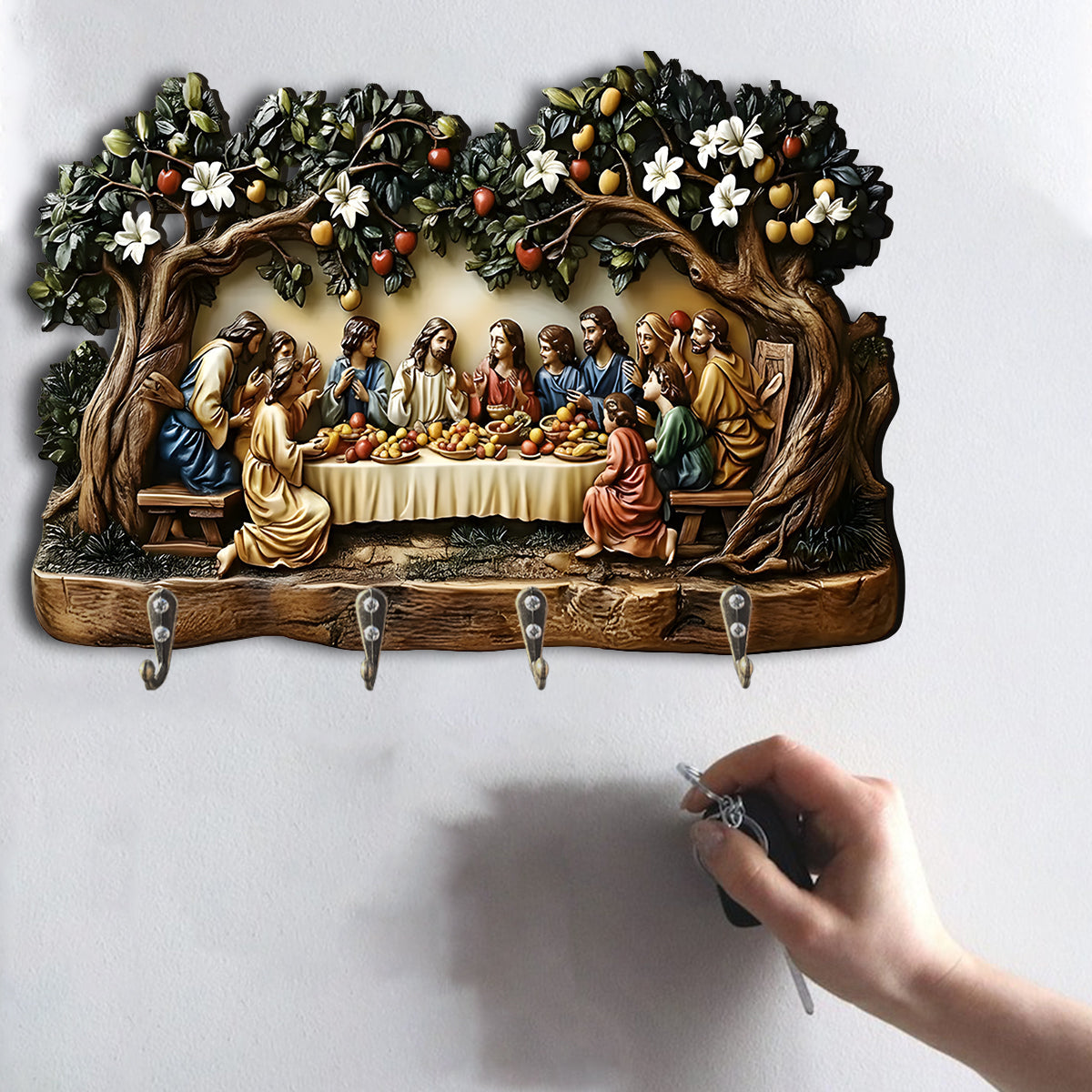 La Cène - Porte-manteau chrétien sur mesure