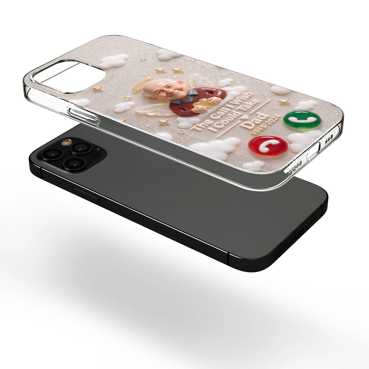 The Call I Wish I Could Take - Personalized Memorial Clear Phone Case