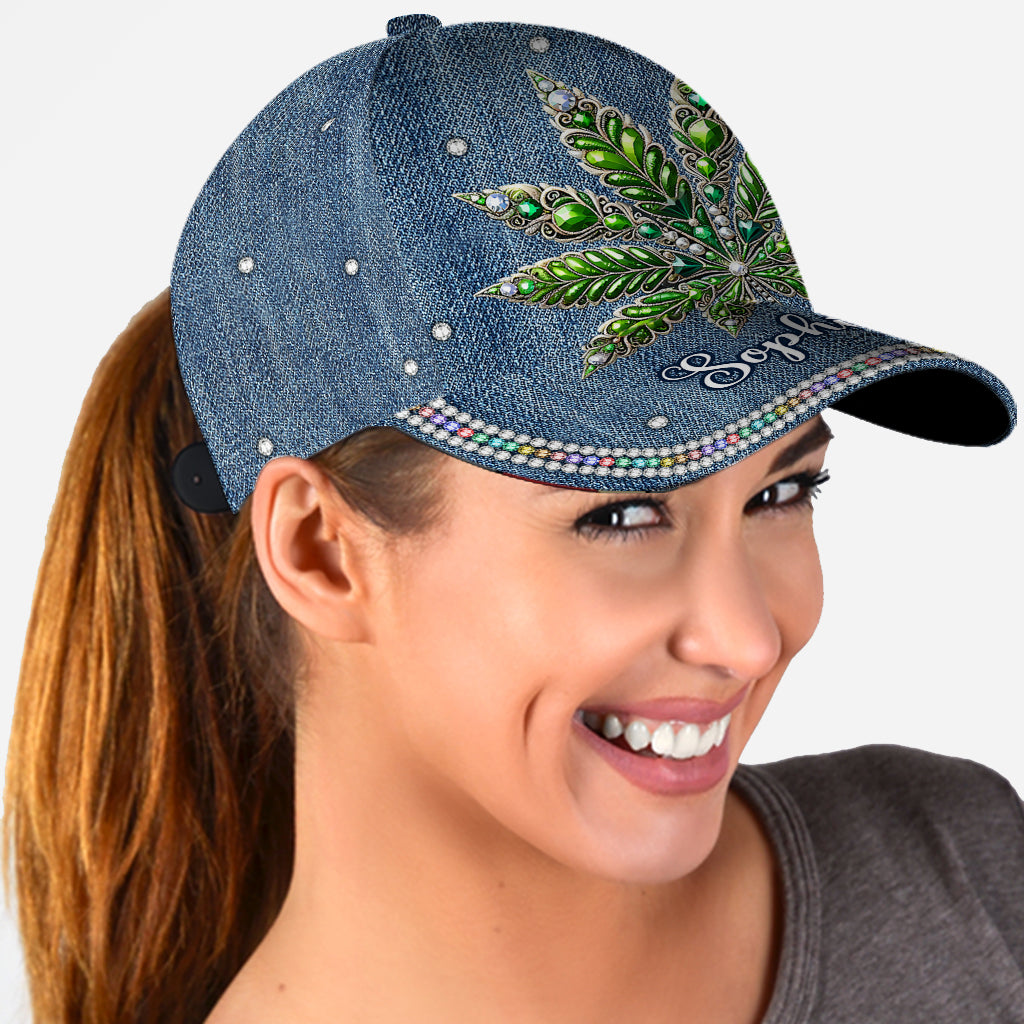 Atemberaubendes Blatt – personalisierte Weed Classic Cap