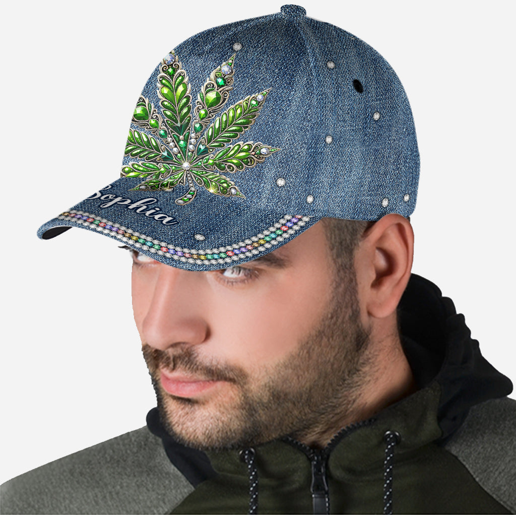 Atemberaubendes Blatt – personalisierte Weed Classic Cap