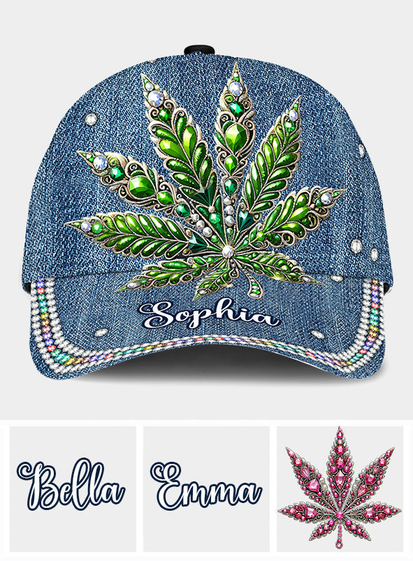 Atemberaubendes Blatt – personalisierte Weed Classic Cap