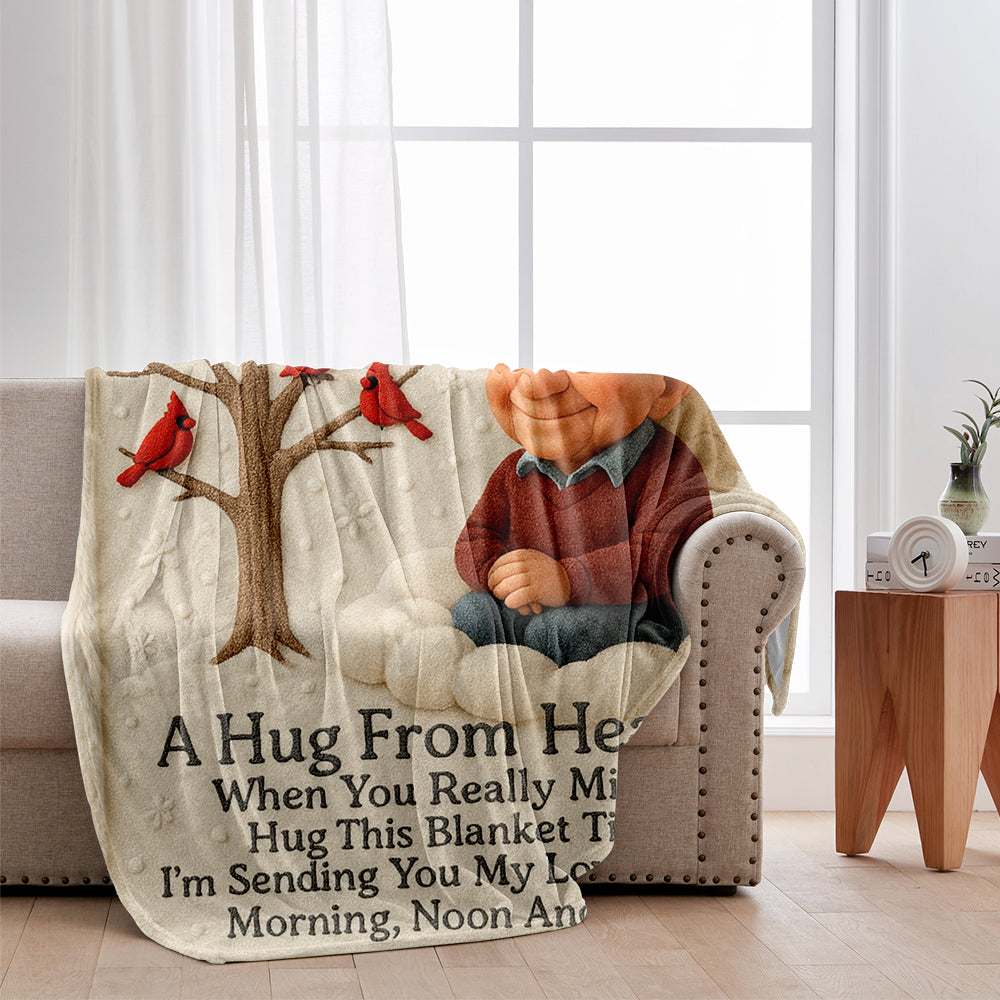 A Hug From Heaven - Personalized Memorial Blanket