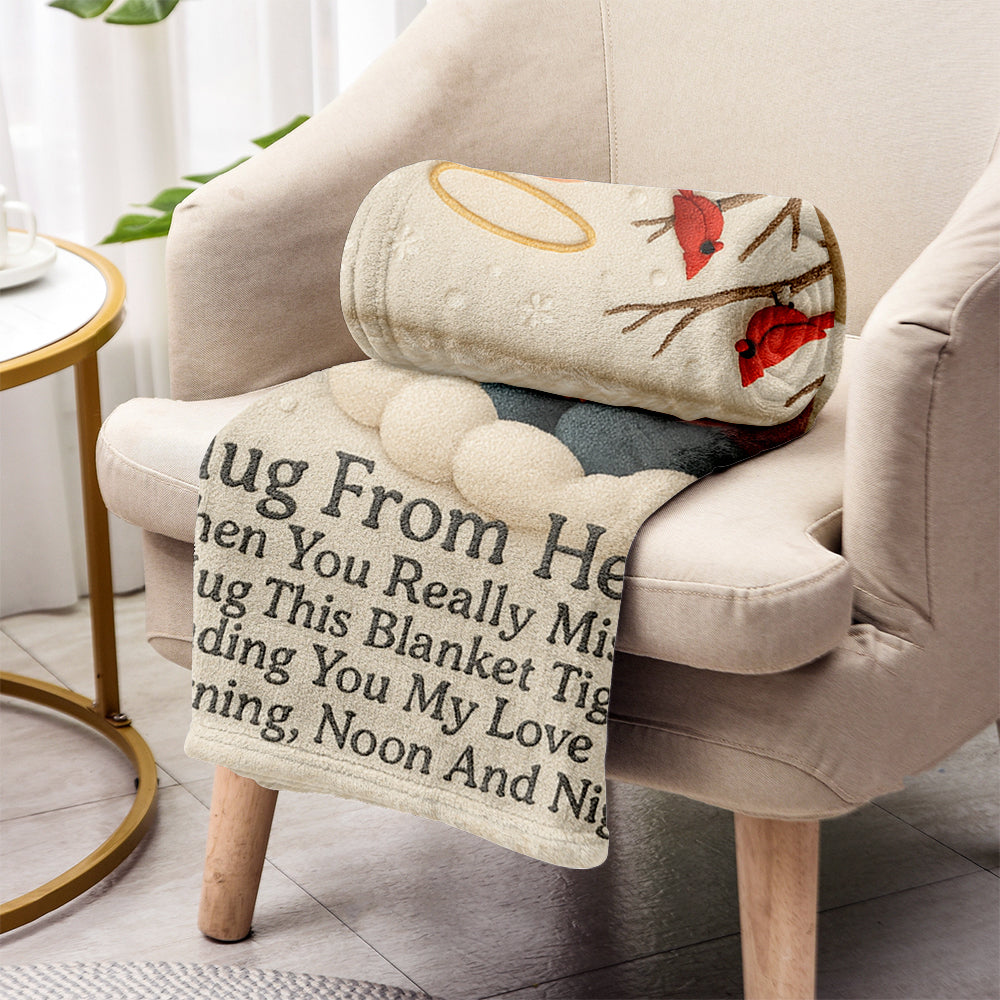 A Hug From Heaven - Personalized Memorial Blanket