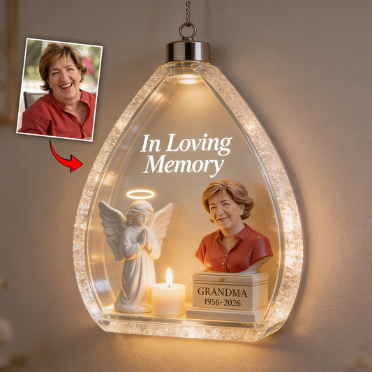In Loving Memory - Personalized Memorial LED Light Acrylic Sign