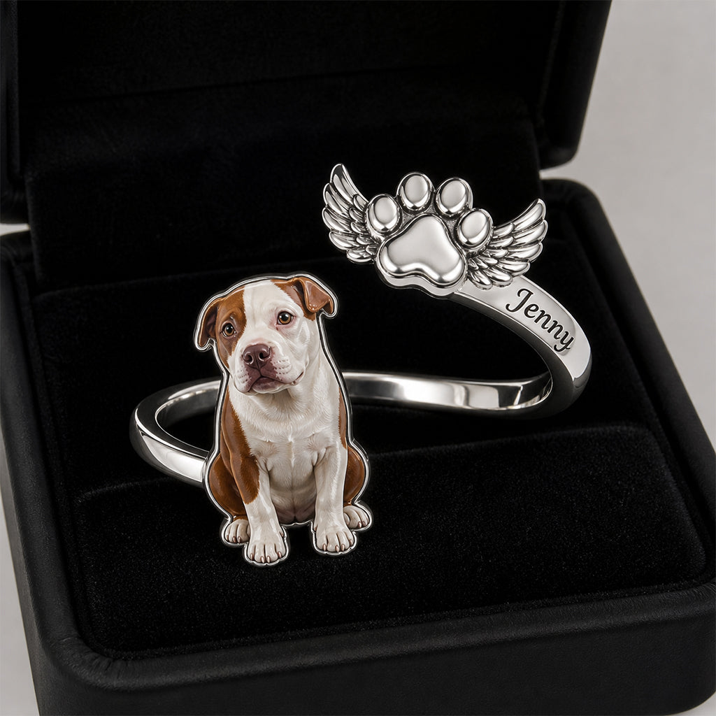 Haustier Andenken Geschenke - Personalisierbarer verstellbarer Ring