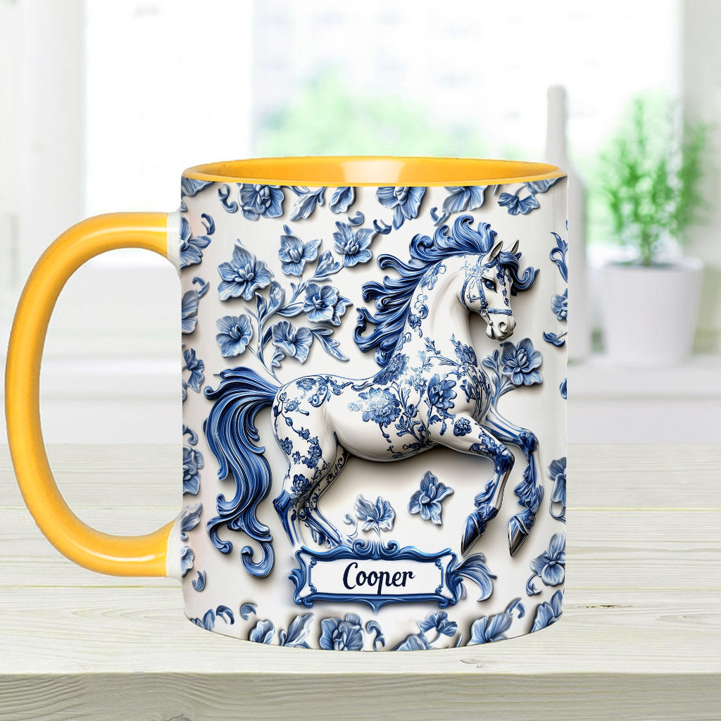Porcelain Horse - Personalized Horse Accent Mug