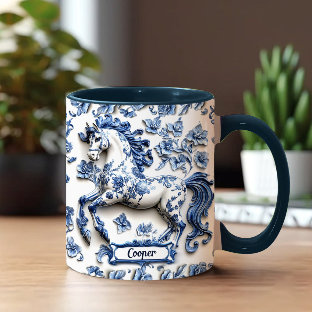 Porcelain Horse - Personalized Horse Accent Mug