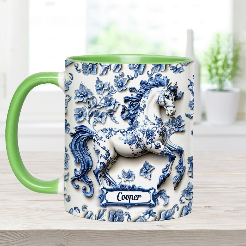 Porcelain Horse - Personalized Horse Accent Mug